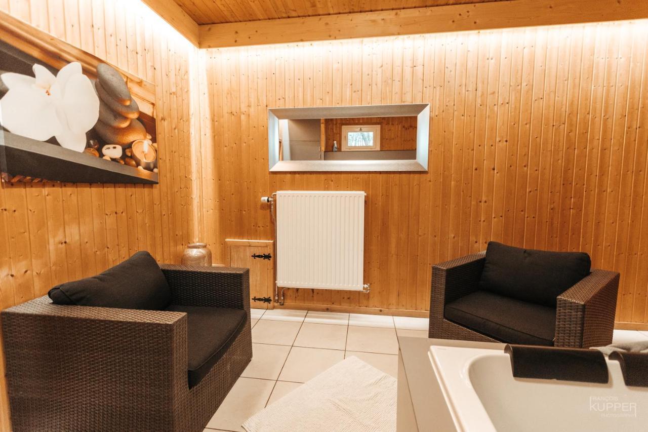Le Loup Gris - 35 Pers - Vue-Wellness, Butgenbach-Malmedy Villa Dış mekan fotoğraf